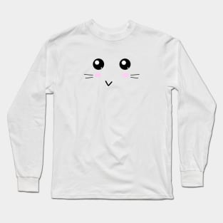 Cute Happy Mouse Face Long Sleeve T-Shirt